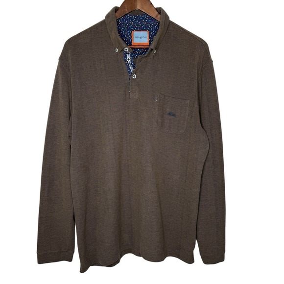 Dario Beltran Other - Dario Beltran Jumper Sweater XXL Henley Contrast Lollipop Print Made In Spain 2X